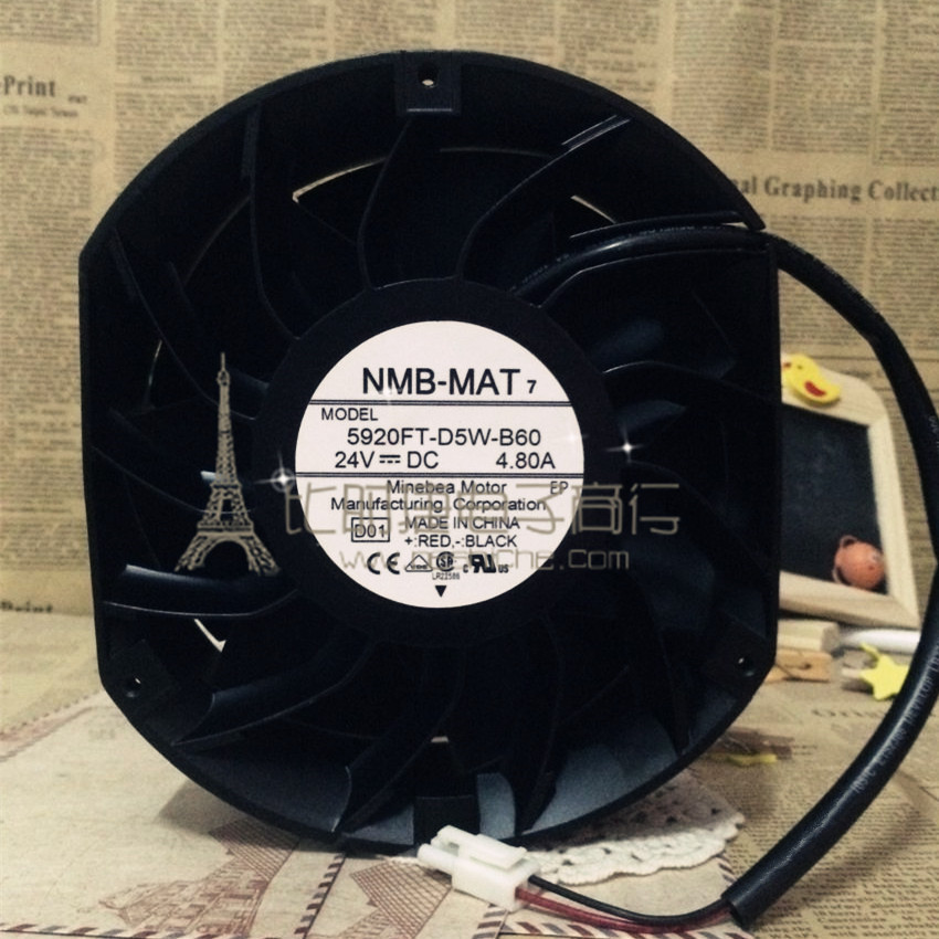 NMB-MAT 5920FT-D5W-B60 24V 4.8A 安川变频器HB4A0515冷却风扇