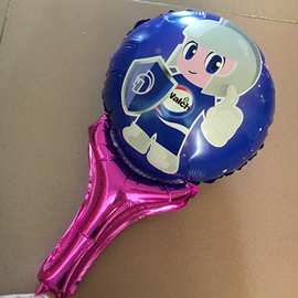 厂家批发铝膜气球儿童玩具 生日派对多色手拿气球可制作卡通图案