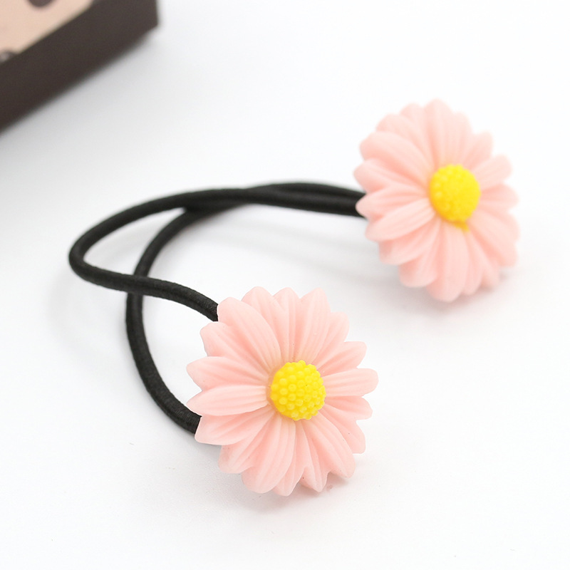 Margarita fresca flor horquilla estilo coreano nuevos accesorios para el cabello al por mayor temperamento banda para el cabello cuerda para el cabello accesorios de puesto