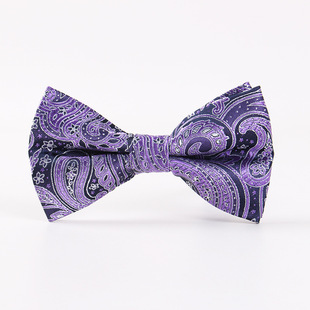 Spot Casual European and American Style Bow Tie Men's Groom Wedding Banquet Yarn-dyed Polyester Jacquard Bow Tie