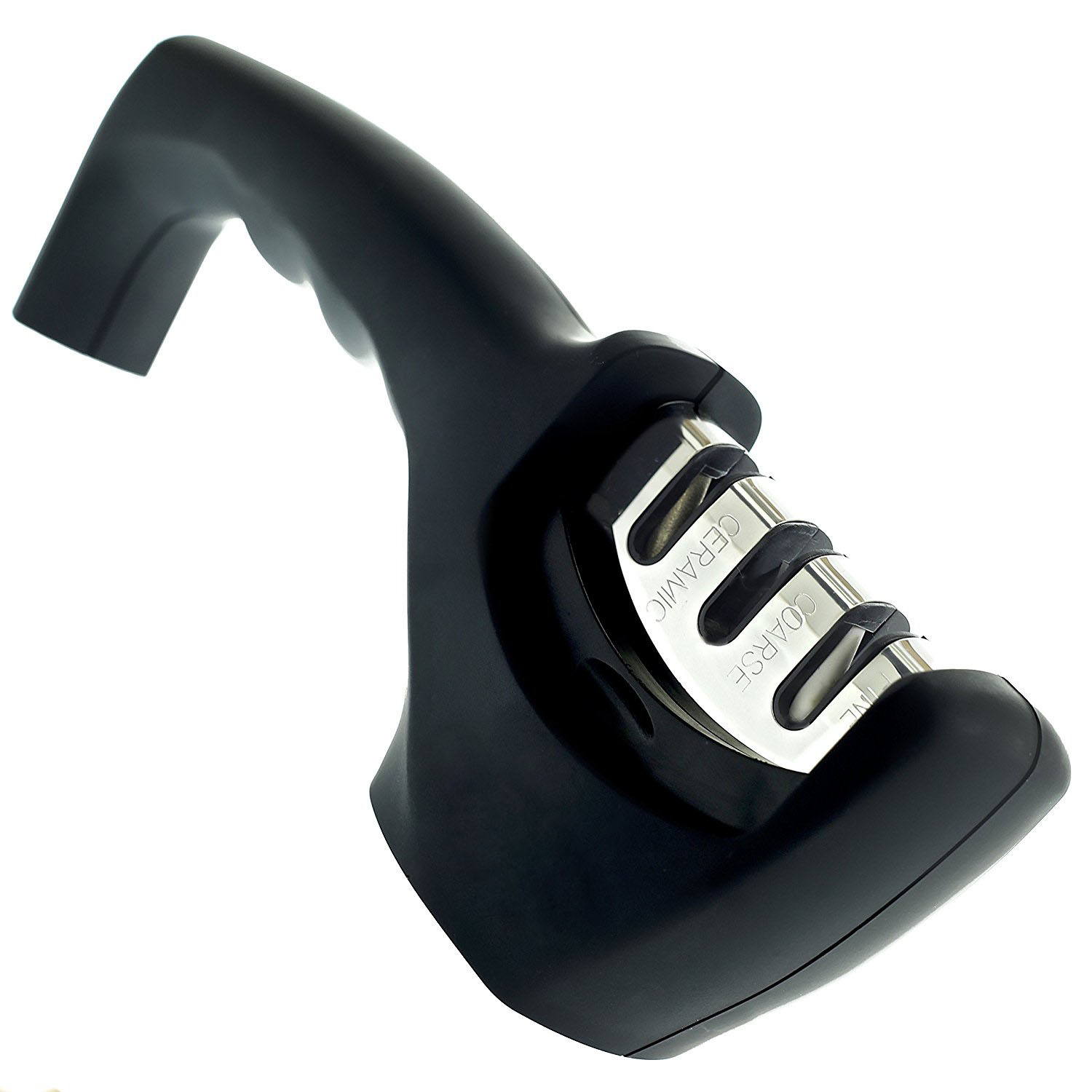 afilador de cuchillos 3 ranuras varilla de afilador de cerámica de tungsteno acero diamante afilador de cuchillos para el hogar de cocina Gadget mango afilador de cuchillos