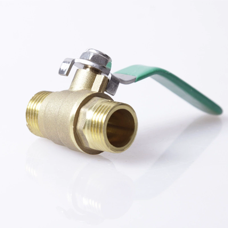 Производитель Yuhuan Bao Shield поставляет медный шаровой кран типа 216, шаровой кран с двойной внешней проволокой, 4-точечный медный клапан DN15