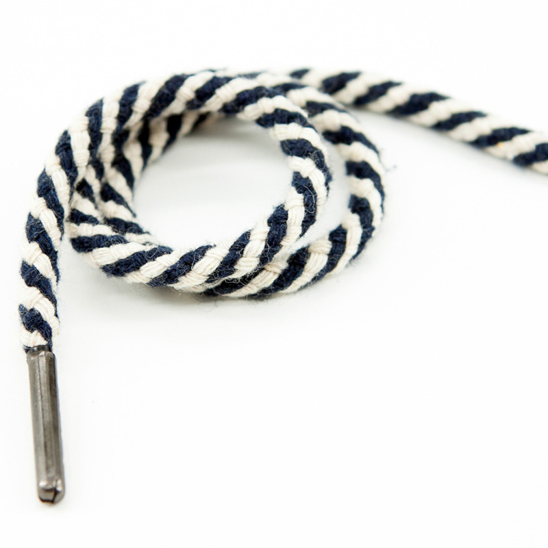 2021厂家供应休闲裤休闲裤裤头绳服装用圆形棉纱带本白交黑裤头带