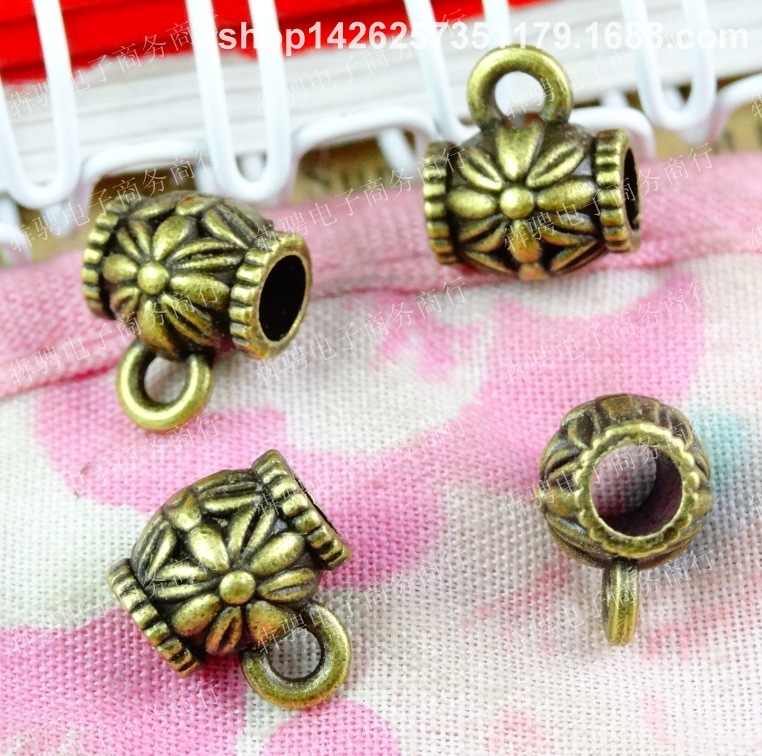 A3506 古青 0.8克 复古穿孔珠 DIY材料 100个/包