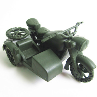 9cm Classic World War Ii German Military Three-Wheeled Motorcycle Model War Scene Factory Direct Hot Sale Toys