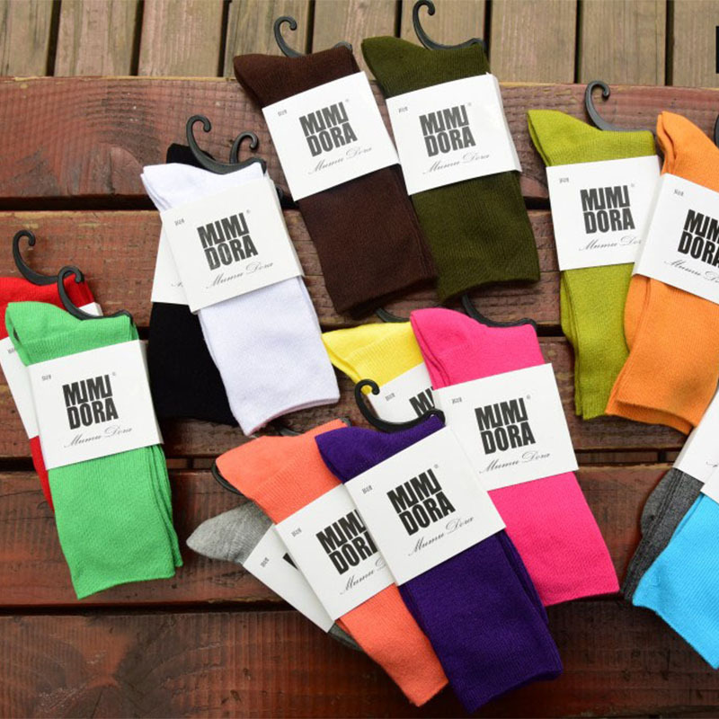 Summer Piled Socks Women's Korean-style Thin Solid Color Thin Vertical Stripe Vintage Mori Style Short Boots Socks Socks in Cotton Socks