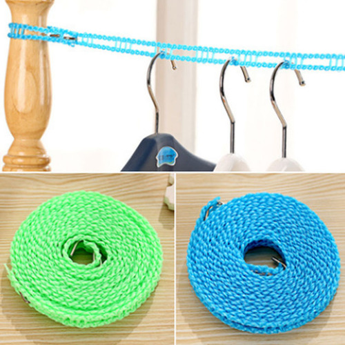 Anti-slip and windproof clothesline, fence-type clothesline and quilt rope, 5-meter clothesline, outdoor travel clothesline