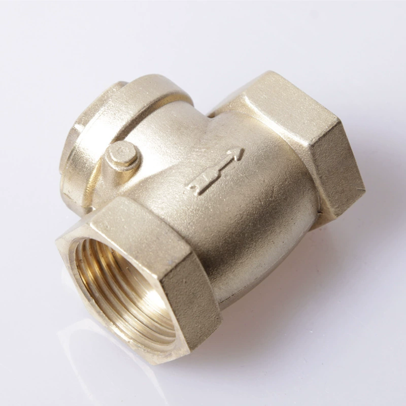 Заводская поставка всех медных горизонтальных обратных клапанов обратный клапан водяной насос клапан нижний клапан водопровод счетчик воды проверить 4 точки-2