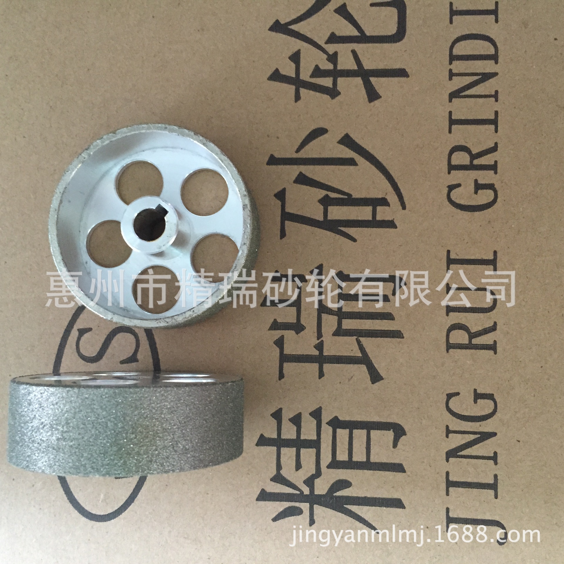 电镀金刚砂磨轮,耐磨砂铝基体表面镀砂,砂轮均匀耐磨过线轮