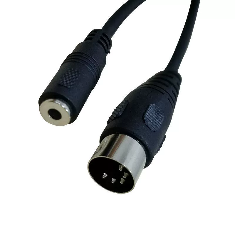 3.5 Музыкальный аудио разъем - встроенный MIDI 5-ядерный ротор провод audio output MIDI 5 core DIN5P мужской