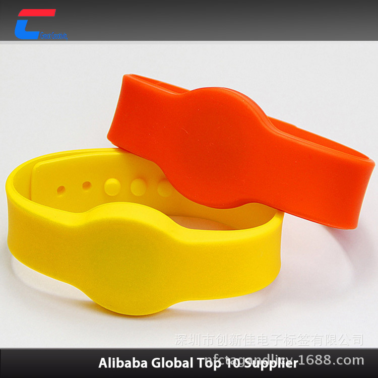 RFID硅胶手腕带，防水NFC腕带，游泳馆防水腕带，NFC支付腕带