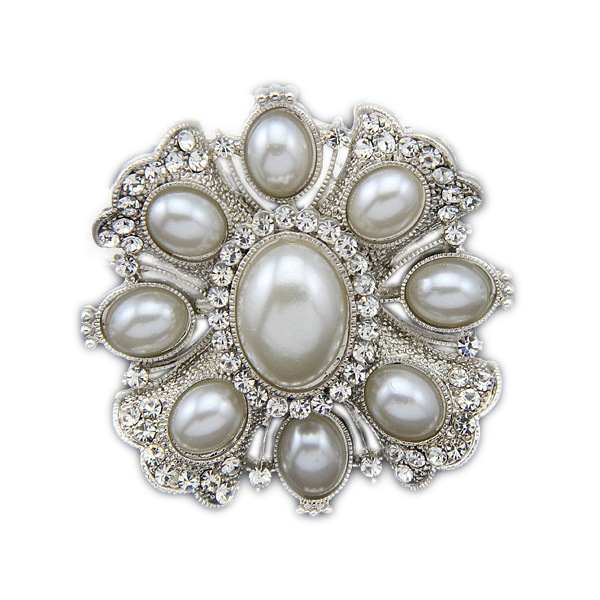 Ruifeng brooch jewelry wholesale Korean style popular alloy full diamond flower brooch corsage