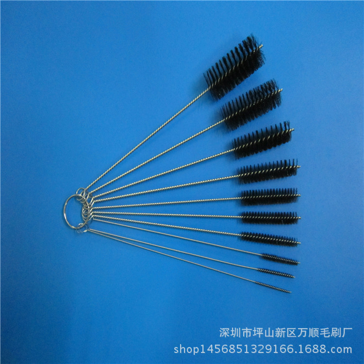 源头厂家批发10支装毛刷 摩托车化油汽毛刷 亚马逊套装喷笔针嘴刷