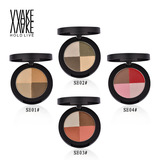 База под макияж, матовая тени для век, четыре цвета, натуральный макияж, в коричневых тонах, 4 цветов