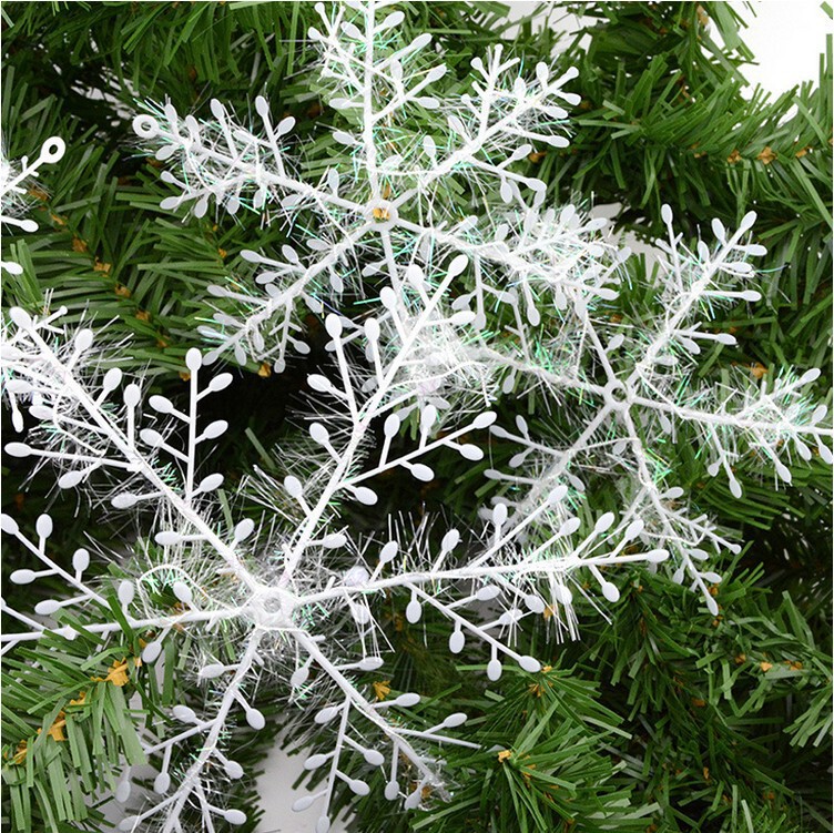 Wholesale foreign trade Christmas Snowflake Shopping Mall hotel window layout Christmas tree gift bag PVC snowflake multi-Specification