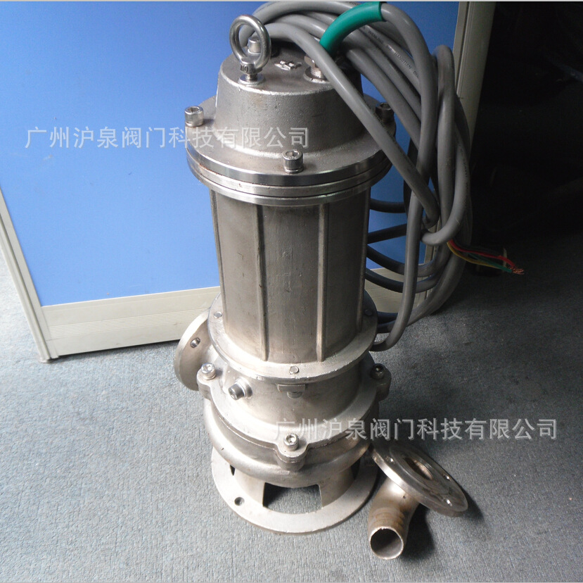 80WQP43-13-3kw不锈钢切割潜水泵 3寸不锈钢耐腐船用440v潜水泵