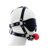 Black red sleep mask