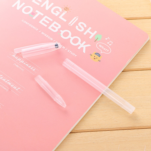 Transparent PP pen barrel ballpoint pen spare barrel water pen empty pen case accessories universal plastic pen barrel pen