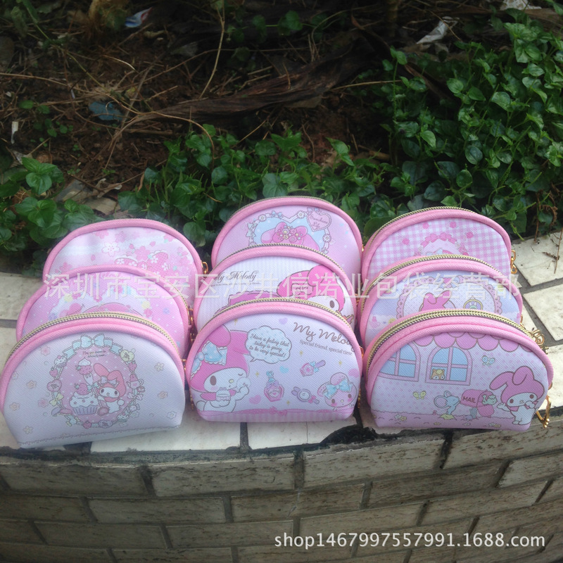 Cute cartoon melody semicircle coin purse exquisite coin bag lipstick storage promotional gifts