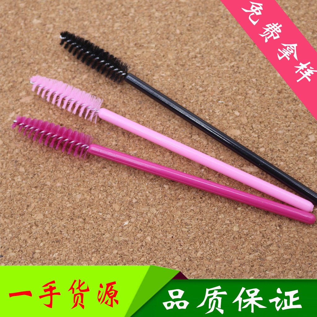 Disposable brush for eyelashes, spiral, nylon tools set