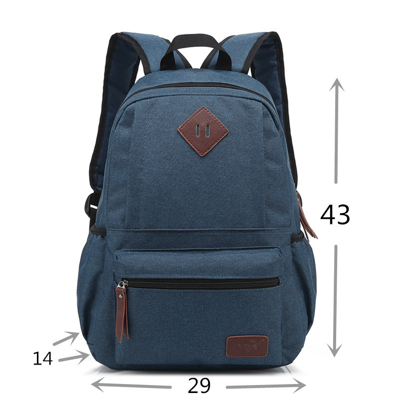 2026 New Korean Style Fashion Student Schoolbag, Unisex Solid Color Oxford Backpack for Men and Women, One-Piece Drop Shipping