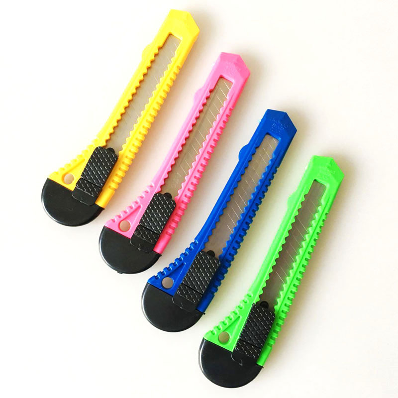 Papelería de oficina, cuchillo de desembalaje, arte, artesanía, cuchillo de papel, cuchillo de uso general, cuchillo de herramienta, desmontaje de plástico, cuchillo expreso al por mayor