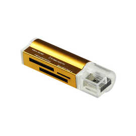 铝合金多合一打火机高速读卡器多功能SD/TF/MS/PSP手机相机内存卡