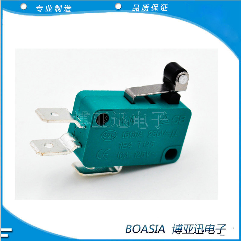 微动开关KW7-3 短轮微动开关 黑色 灰色 红色 绿色