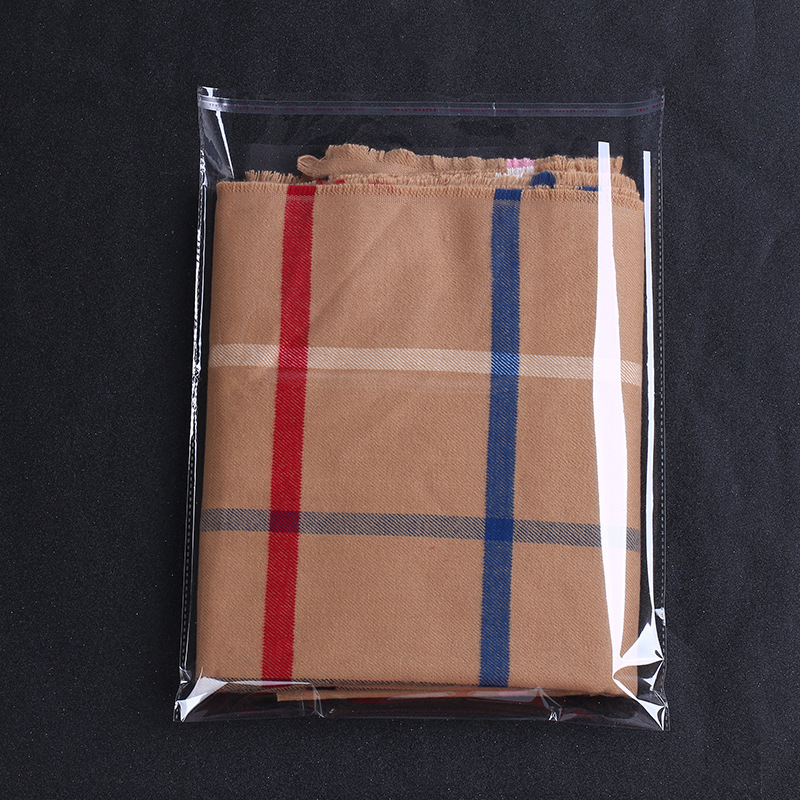 透明塑料袋印刷服装包装袋  不干胶opp袋子厂家