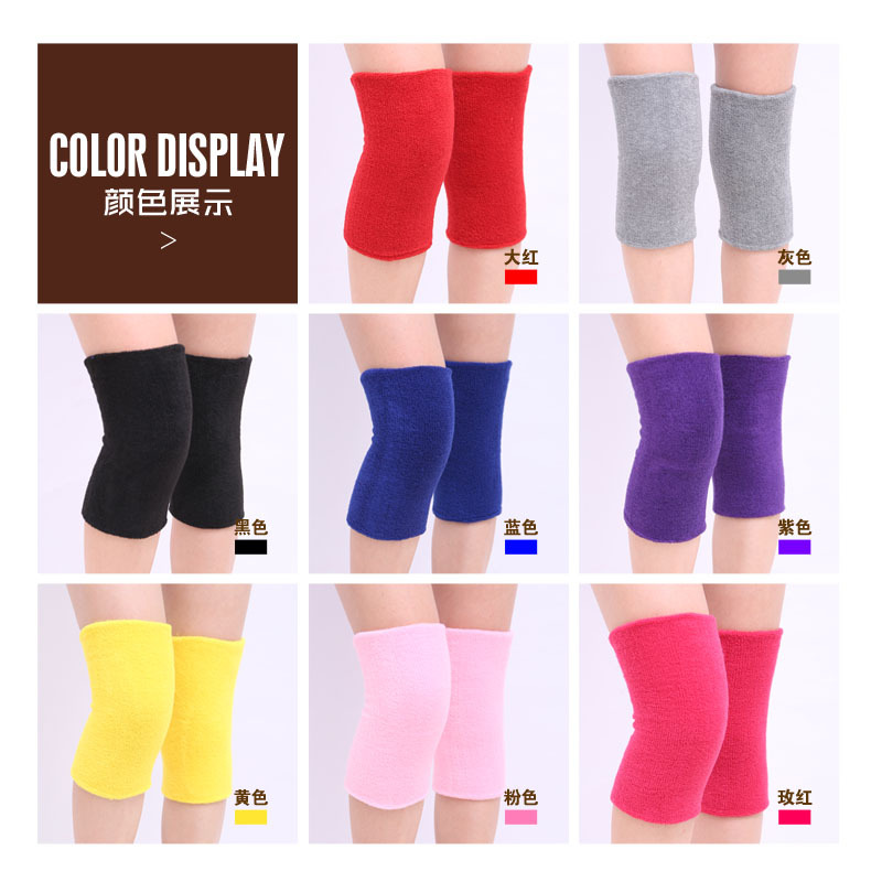 Toalla cálida rótula engrosada polainas deportivas de doble capa bailando baloncesto deportes rótula arrodillada caliente a prueba de frío en stock