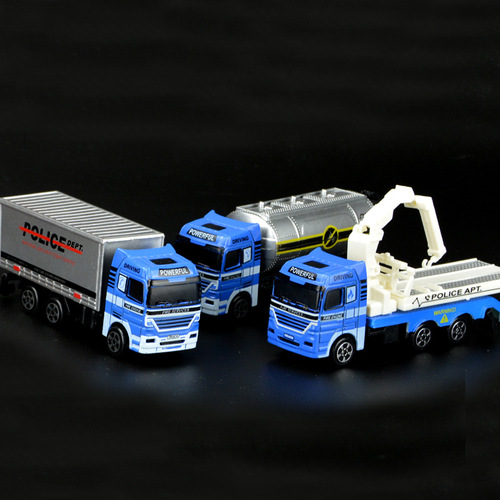 1:64 Engineering Vehicle Simulation Firefighting Vehicle Model Toy Children's Alloy Car Model Boy Excavator Toy Wholesale