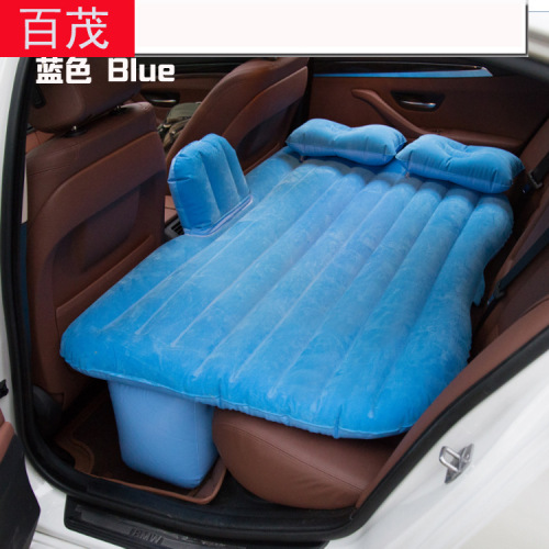 Interior supplies folding car air bed PVC flocking car air mattress SUV in-car travel air bed