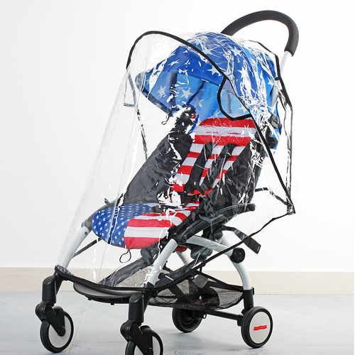 Baby stroller rain cover thickened stroller weatherproof cover baby umbrella stroller raincoat cover universal windproof poncho accessories