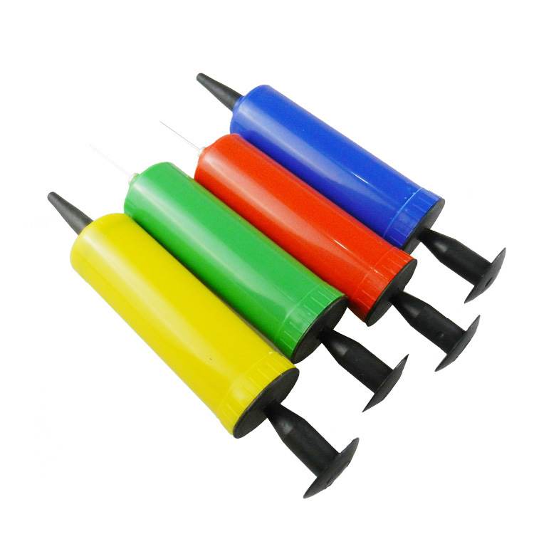 批发小号两用气球手动打气筒 儿童按摩皮球气球迷你针式打气筒