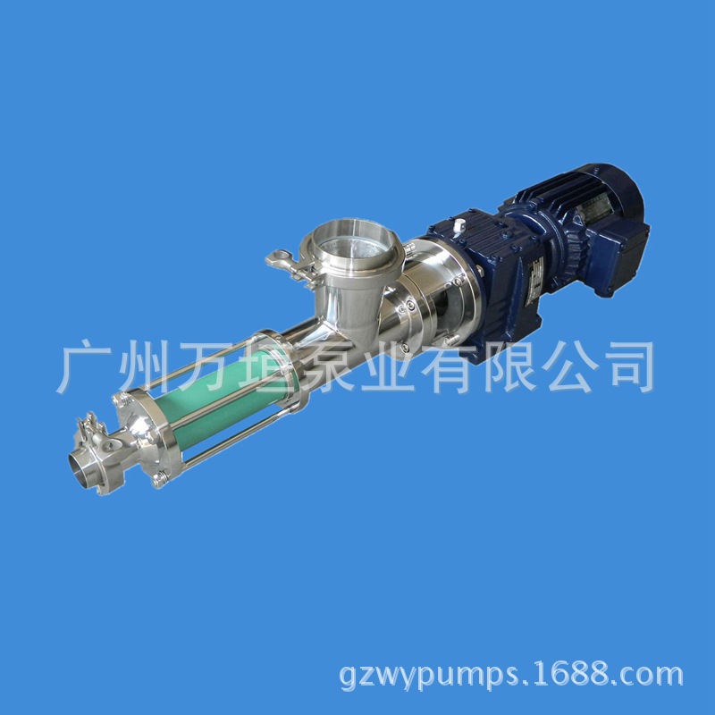 卫生级不锈钢食品螺杆泵 食品级粘稠泵 奶油巧克力输送泵