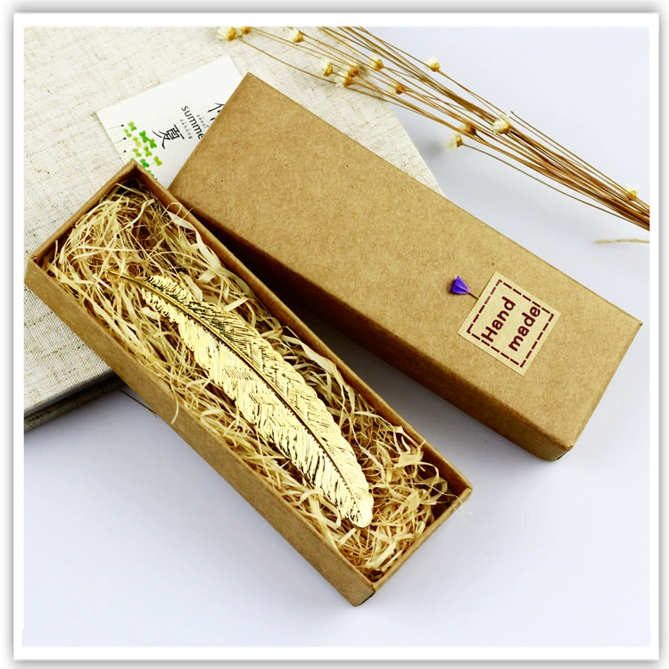 Amazon поставляет классическую китайскую закладки из металлических перьев на заказ с надписью из латуни, подарок на День учителя