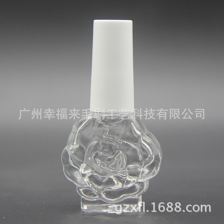 供应指甲油彩色玻璃瓶、电镀指甲油盖、龟裂指甲油、杜邦甲油毛刷