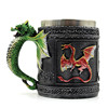 Foreign Trade Creative Flying Dragon Stainless Steel Cup Personalized Retro Office Drinking Water Cup Lottery