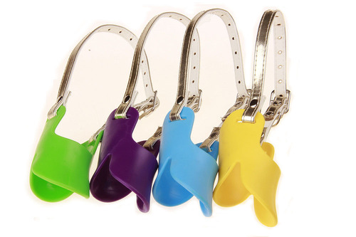 Duck Bill Dog Muzzle - New Style, Anti-bite, Anti-bark, Anti-pica, Soft Plastic, Multiple Colors Available, Various Sizes