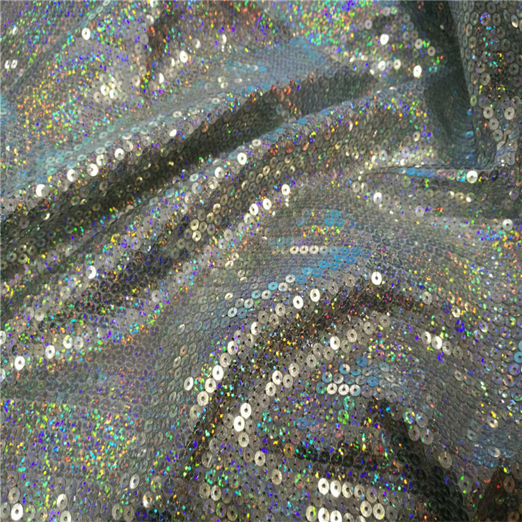 PET Environmental Protection high temperature resistant encryption laser anti-colorful sequined embroidered cloth curtain stage clothing decorative cloth fabric PET Environmental Protection high temperature resistant encryption laser anti-colorful sequined embroidered cloth curtain stage clothing decorative cloth fabric