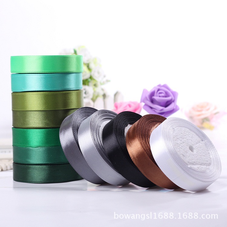 2,5 cm cinta embalaje de regalo cinta de poliéster decoración de la torta de boda vendaje al por mayor