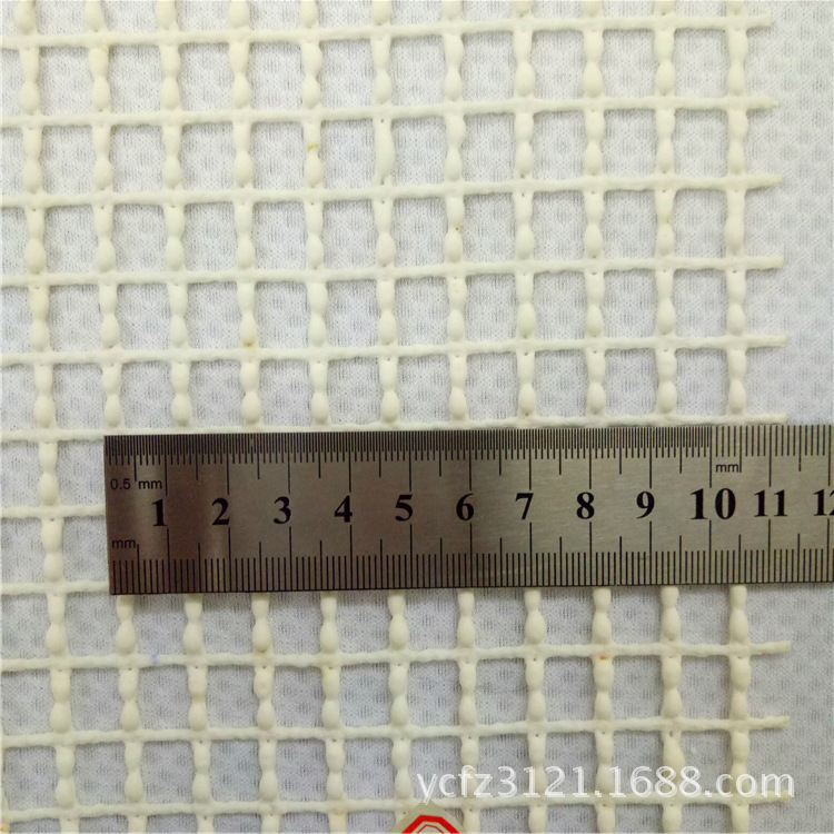 厂家直销 方格子网眼布 地板垫浴室防滑垫发泡网布 镂空发泡网布