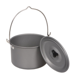 Outdoor camping single pot large hanging pot 6-8 people outdoor cooking set pot picnic pot new large hanging pot