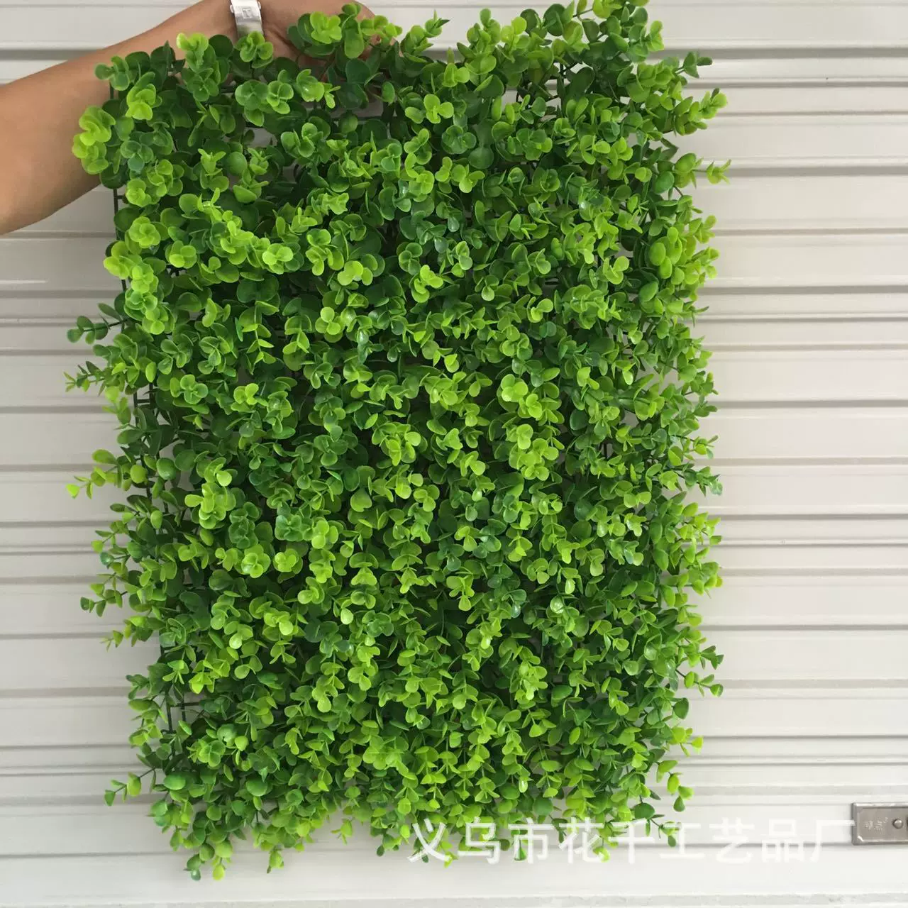 仿真绿植草坪40乘60cm308头大叶瓣尤加利仿真景观草坪仿真植物墙