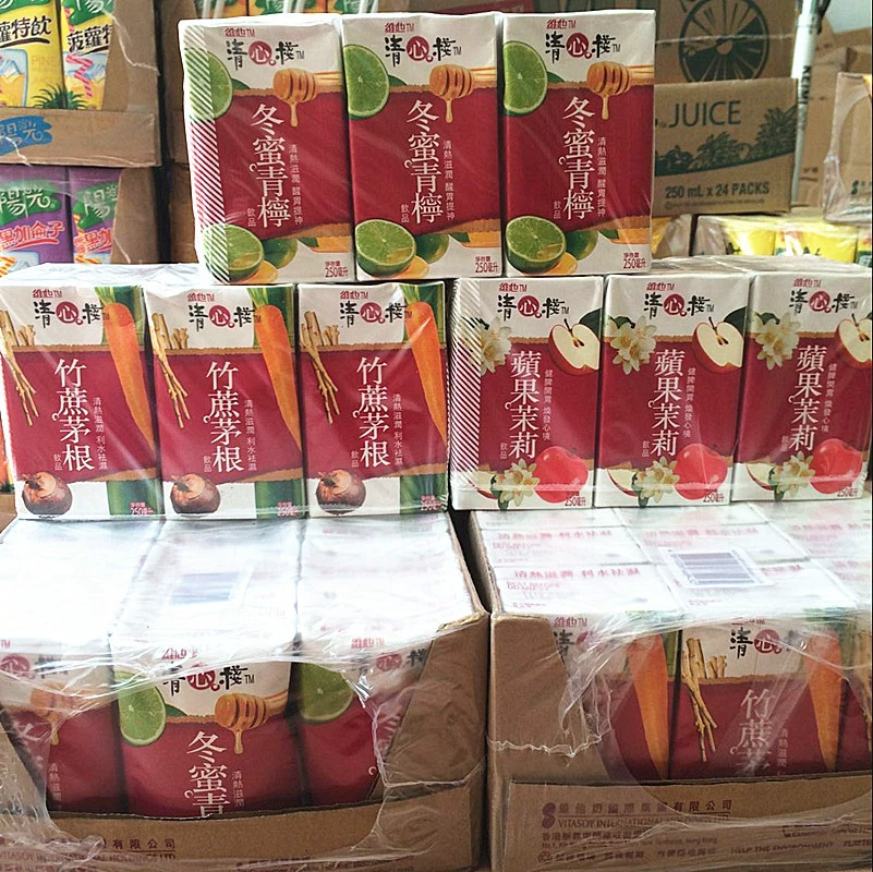 Гонконгская версия напитка VITA Qingxin стек зимний мед Лайм/яблочный Жасмин/бамбуковый тростник Мао корневая вода 250 мл
