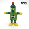 Wooden toy, constructor, elastic transformer, robot, early education