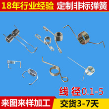 批发不锈钢双扭转弹簧 玩具弹簧 螺旋 涡卷 板 碟形 环形五金电子