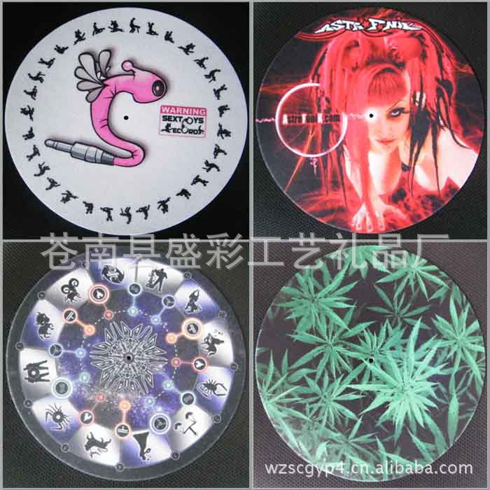 厂家制作 彩色镂空毛毡布杯垫 制作各种形状 可制作颜色 一面起做