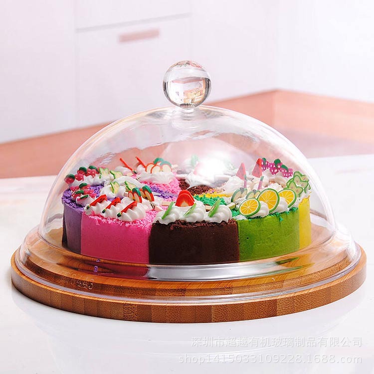 亚克力面包盖蛋糕罩食品保鲜罩有机玻璃透明半球防尘罩子