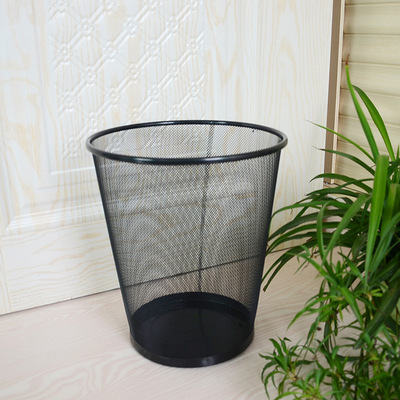 Manufactor wholesale household Barbed wire Trash Metal Office wastepaper basket hotel Garbage basket Ten-dollar shop Source of goods